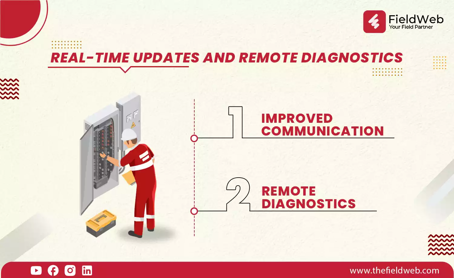 image is displaying technician working in ups to fix in real time updates